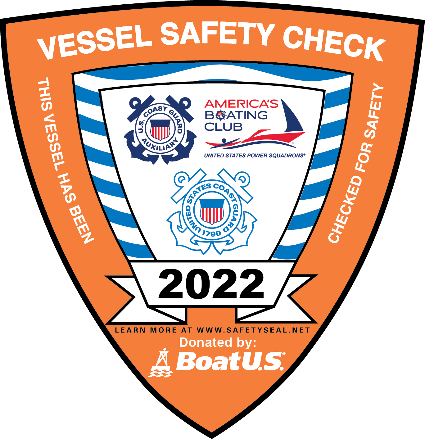 2022 Vessel Safety Check Sticker